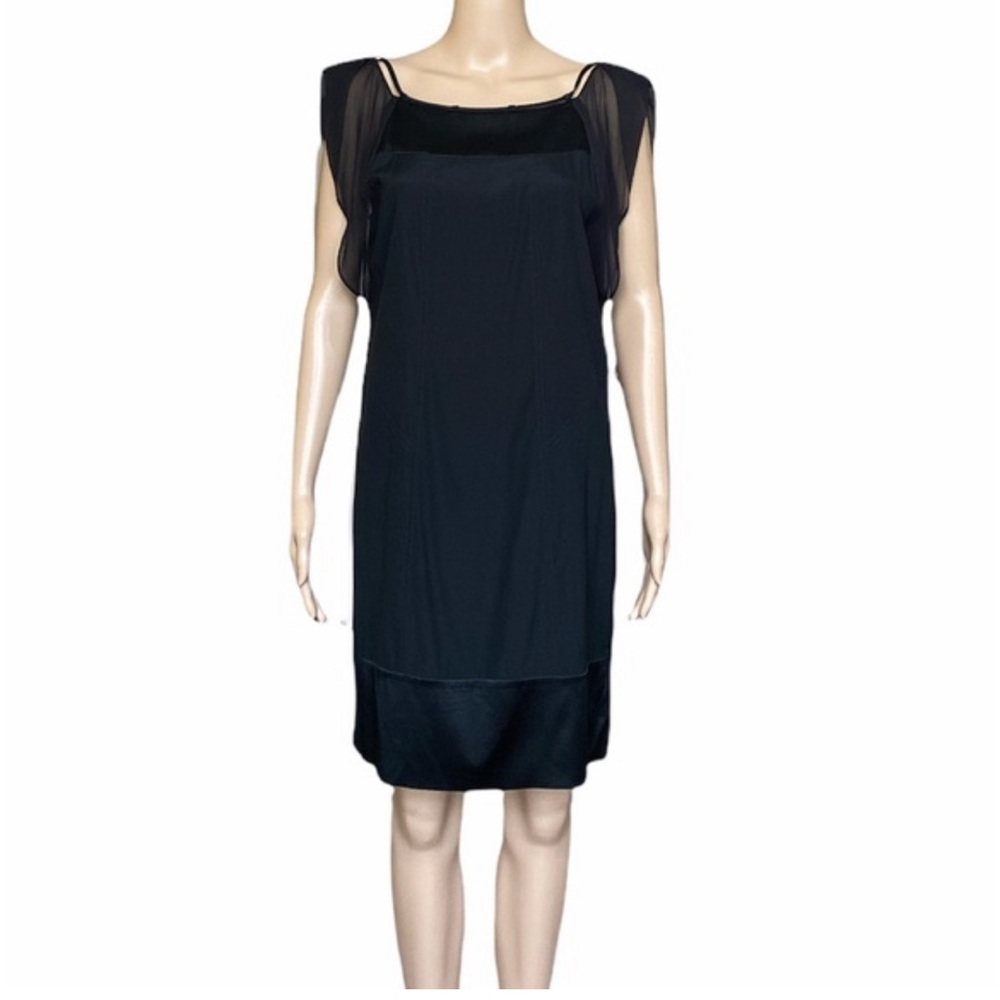 DVF black silk LBD size 6